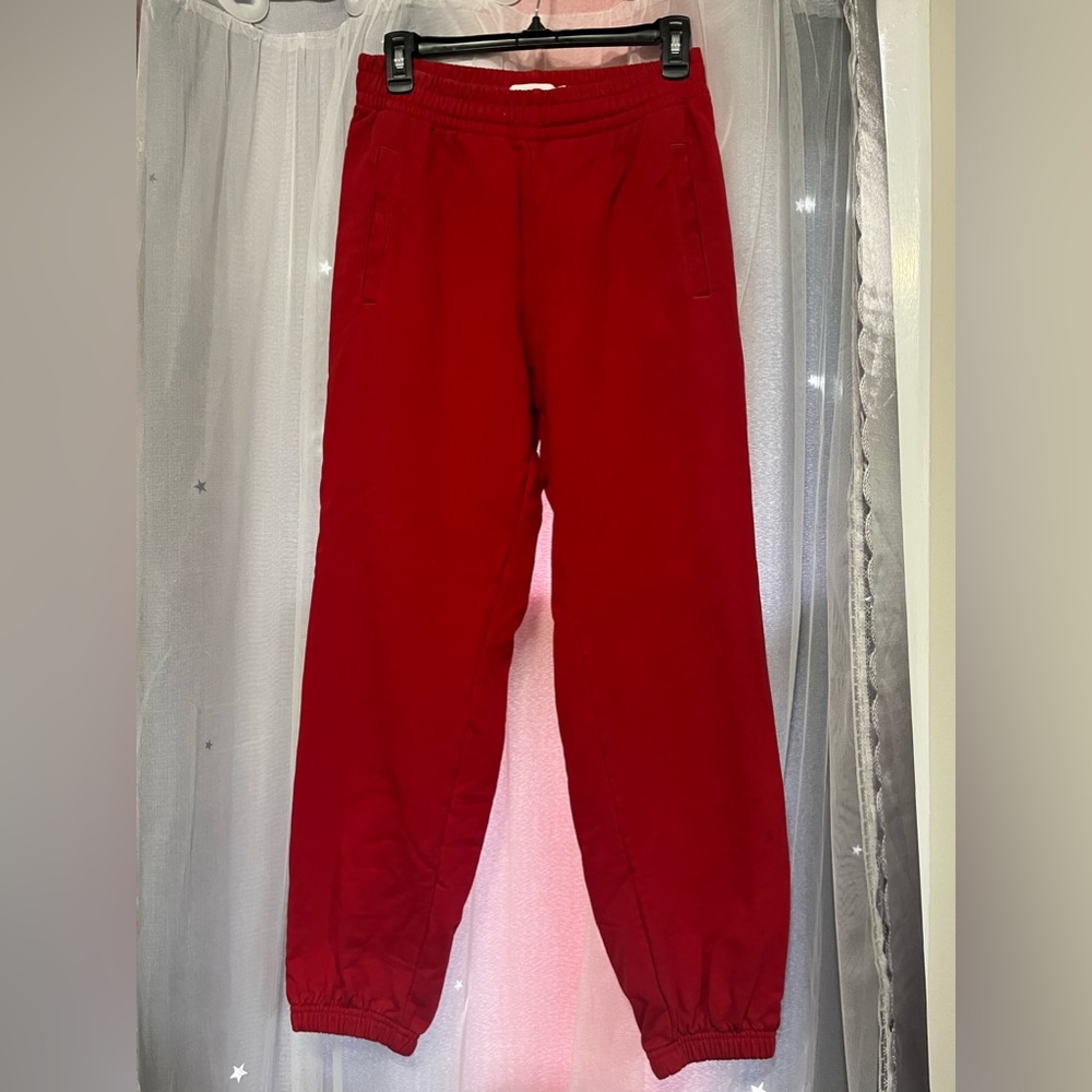 Calvin Klein red sweat pants